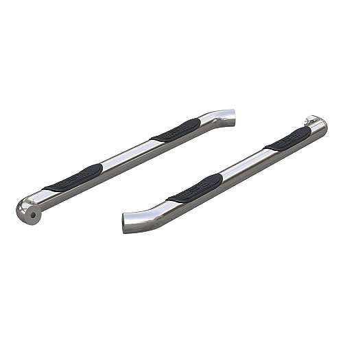 ARIES 205031-2 3-Inch Round Polished Stainless Steel Nerf Bars, No-Drill, Fits Select Dodge Durango