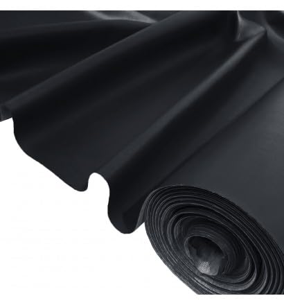 EU Fabrics Leatherlook PVC Fabric | Waterproof Leather Upholstery Polyester Fabric | Soft Leatherette Stretch Material for Sewing | Outdoor Fabric by The Metre (Navy, 1 Metre x 140cm)