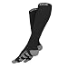 Go2 Compression Socks for Women and Men Athletic Running Socks for Nurses Medical Graduated Nursing Compression Socks for Travel Running Sports Socks!! (Black, Large Two Pair)