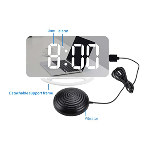 Image of CALANDIS 12 /24H Digital Loud Alarm Clock with Bed Shaker Deaf Snooze Heavy Sleepers