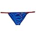 Men's Fashion Color Clash Triangle Briefs Sexy Low Waist Stretch Underwear Blue S