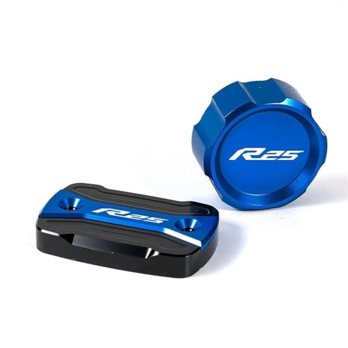 Tapa de depósito de frenos YZF R25 resistente en acabado titanio 2