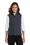 Port Authority Ladies Core Soft Shell Vest L325, Battleship Grey, Medium