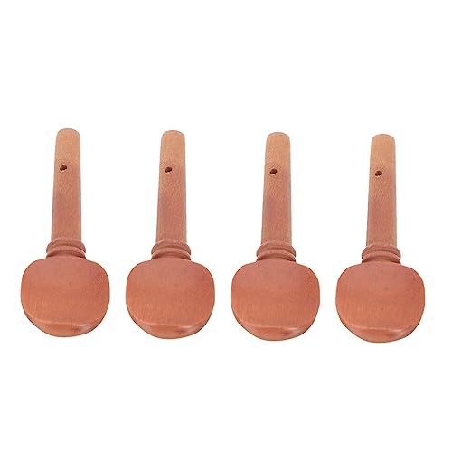 BESPORTBLE 4Pcs Tuning Pegs for Violin Durable Jujube Smooth Edges for Easy String Essential Violin Accessories for Musicians