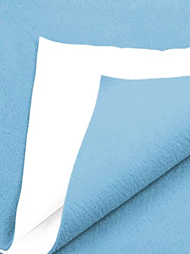 Image of BIANCA Soft Bamboo Baby Dry Sheet, Waterproof Breathable Anti Bacterial Mattress Protector -1pc Extra Large (smartdry) Smart Dry-Sky Blue
