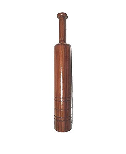 Image of B.A Sports Brown Wooden Indian Clubs /Mugdar /Meel /Clubbell /Karla Kattai for Exercise (14KG)