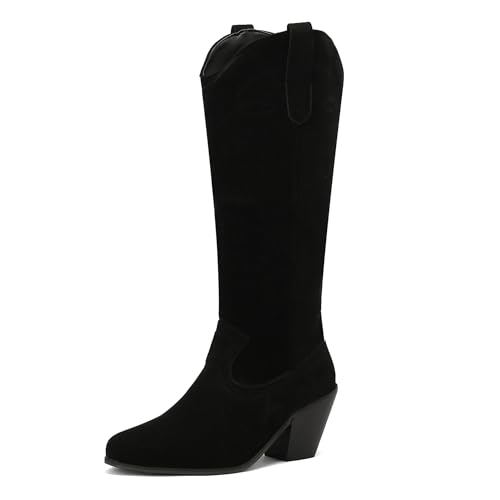 Bottes Western Femme Bviennic à Talons Hauts pour Vos Sorties Citadines