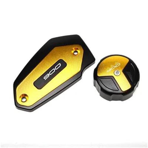 Tapa de líquido de frenos delantera y trasera para Kawasaki Z900, cubierta protectora negra 3