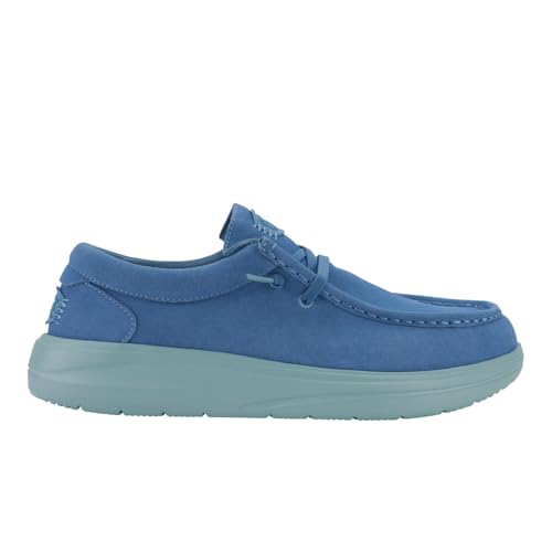 Image of HEYDUDE Men's Wally Comf Suede Slip-On Loafers | Lightweight Men's Casual Shoes | Extra Plush Midsole Padding for Everyday Wear