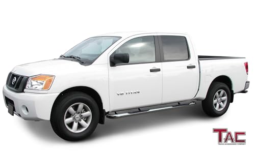 Estribos TAC 3” acero inoxidable para Nissan Titan 2004-2024 miniatura 3