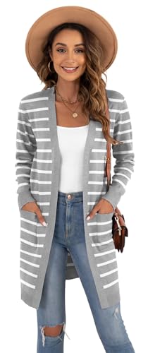 Image of VIISHOW Women's Classic Cardigans Long Sleeve Open Front Casual Knit Cardigan Sweaters Coat Soft Outwear