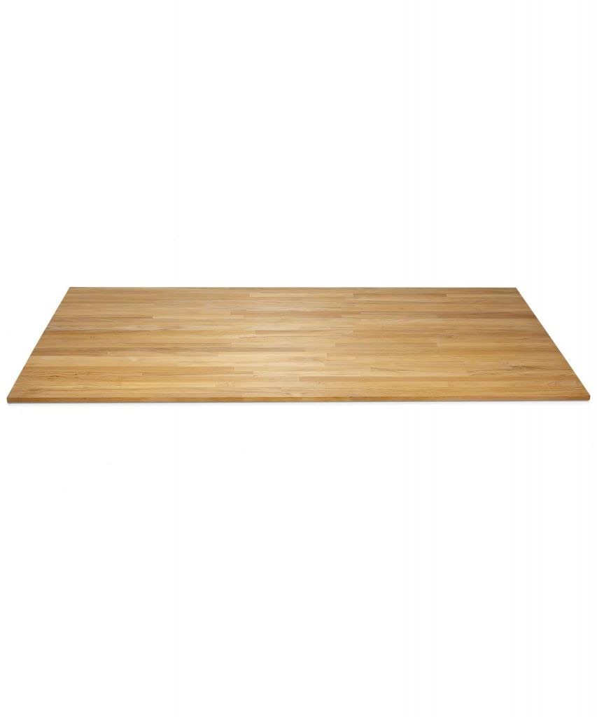 Estantería de madera maciza de teca de 18 mm de espesor/Tablero de mesa/Tablero de trabajo/Tablero para muebles/Corte/FSC® 100% con espigas en cuña