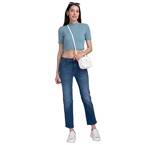 Image of Spykar Womens Mid Rise Super Slim Fit Jeans