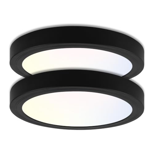 Image of hykolity 7Inch Selectable CCT LED Flush Mount Ceiling Light,1500LM,2 Pack