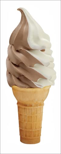 Vertical Twist ICE Cream Cone Banner Sign
