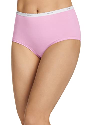 Jockey Women's Underwear Classic Brief - 6 Pack, Sienna Sunset/Simple Pink Stripe/Egyptian Scroll, 7 #TOP1