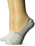 Keds Girls' Big Sneaker Liner Socks, Gray Heather, Shoe Size: 4-10