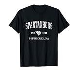 Spartanburg South Carolina SC Vintage Athletic Sports Design T-Shirt
