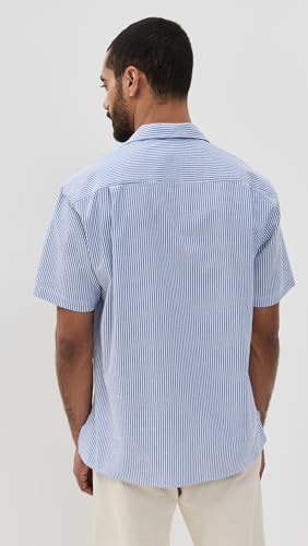 Men's Striped Seersucker Camp Shirt3