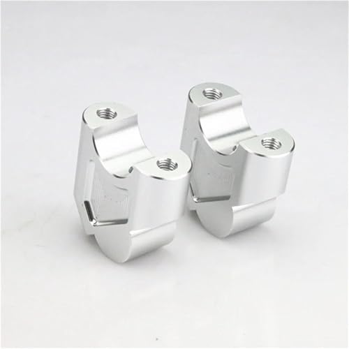 Abrazaderas de manillar para reparar soporte extensor en Benelli Leoncino y TRK502 plata