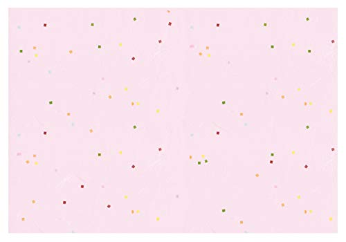 大黒工業 テーブルマット 和紙 花こよみ黄龍紙 100枚入 No.26 桃