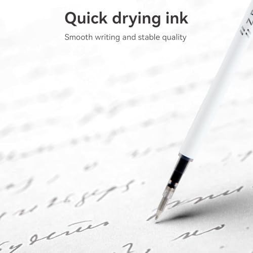 Mengran MRGELPENSANDREFILLS 10 Pcs Gel Pen Refills,0.5Mm Tip Fine Point,Quick Drying Black Ink Smooth Writing Retractable Pen Refills thumb #4