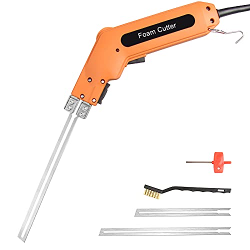 DOMINOX Foam Cutter Electric Styrofoam Hot Knife Kit Foam Board Cutter Foam Cutting Tool Heated Knife for Foam Board Insulation, Kaizen Foam, EPP, EPS, XPS, EVA, EPE, PU, KT Board, Sponge, Nylon