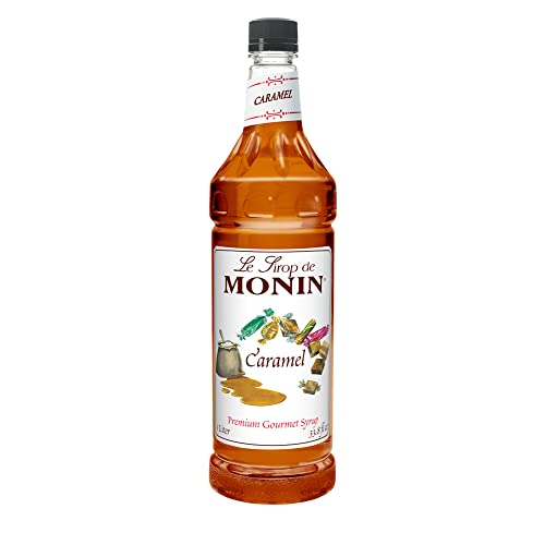 Monin - Caramel Syrup, Rich and Buttery, Great for Desserts, Coffee, and Cocktails, Gluten-Free, Non-GMO (1 Liter) #1