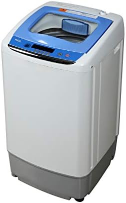RCA RPW091 0.9 Cu Ft Top Load Portable Washing Machine Washer on Wheels, White