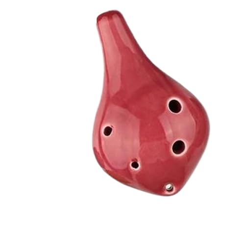 Ocarina 6 trous alto en céramique rose idée cadeau musique