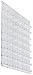 Displays2go Business Card Holder, 48 Pockets, Wall Mount, 0.75-Inch Deep Pockets, Clear Acrylic (BCCLWM48)