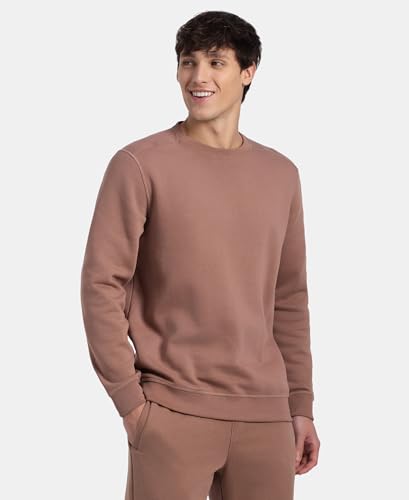 Image of Jockey US92 Men Super Combed Cotton Rich Fleece Sweatshirt with StayWarm Technology