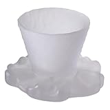 Tasse à thé avec base - la tasse à thé au design élégant est un symbole de simplicité et de pureté naturelles, montre le toucher et l'apparence du verre véritable, tasse à thé japonaise