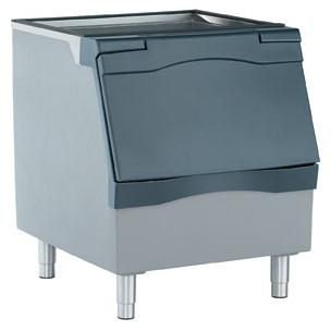 Contenedor para hielo Scotsman B330P, puerta frontal con bisagra superior, capacidad de almacenamiento de hasta 344 lb, para fabricadora de hielo montada en la parte superior