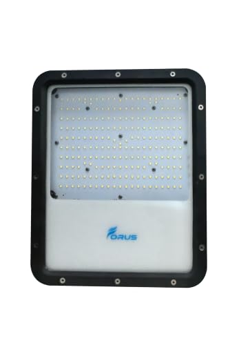Image of Forus 150W LED Flood Light 4-Yr Warranty, IP67 Waterproof Outdoor LED Floodlight, High Mast Focus Natural White, Energy Efficient Halogen Replacement for Factory, Garage, Parking, Garden, Shop (1 PC)