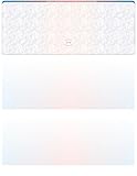 Blank High Security Top Computer Checks, 250 Blue/Red Checks