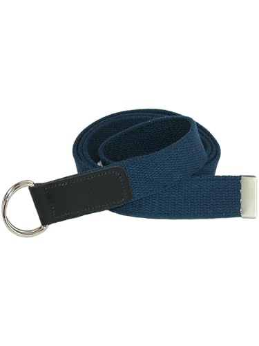 CTM Plus Size Cotton Web Belt with Double D Ring Buckle4