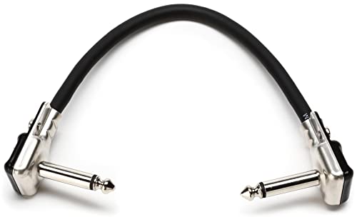Câble raccordement pour pédalier guitare angle droit Hosa de 15,2 cm à connecteurs plats