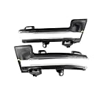 JUJIKCLPF Auto Rückspiegel Blinker Für VW T-roc T-cross Seitenspiegel Blinker Anzeige Licht (Crystal white)