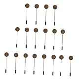 WRITWAA 20 piezas Bandejas para Broches con Base para Imperdibles Accesorios para DIY de Broches y Decoración de Pechos Bandejas Seguras con Bordes Redondeados para Manualidades y Joyería