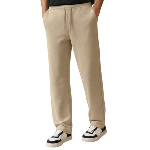 Image of Nobero Joggers for Men | Solid Trackpants for Men | Regular Fit | Elasticated Waist with Drawcord | Soft & Breathable Fabric | Casual Everyday Wear