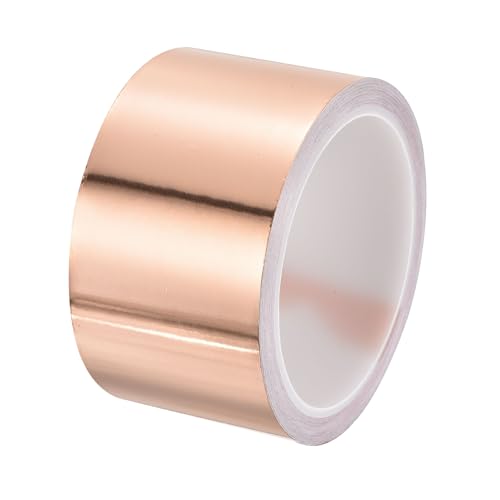 PATIKIL Copper Tape 2.36 Inch x 11 Yards 0.05 Thick Copper Foil Tape Single Sided Conductive Adhesive EMI Shielding for Electronics, Circuits, Grounding
