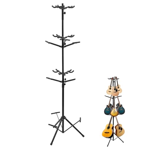 Lilyeriy Support de guitare universel à 3 niveaux – Style vertical – Support pour trépied pour ukulélé acoustique, ukulélé et basse – Support de guitare - Les Beatles, Paul McCartney, John Lennon, RIngo Starr, George Harrison Lilyeriy Support de guitare universel à 3 niveaux - Style vertical - Support pour trépied pour ukulélé acoustique, ukulélé et basse - Support de guitare