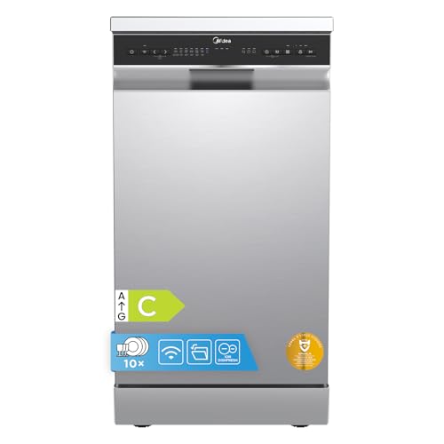 Midea 45cm Slimline Dishwasher 10 Settings Stainless Steel