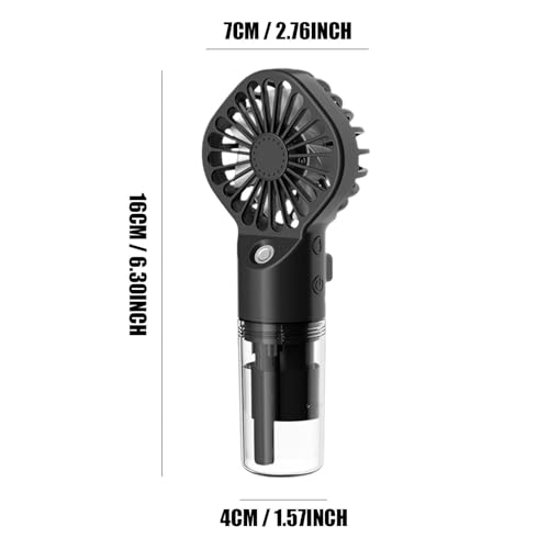 Ventilador ajustable de 4 velocidades para calor en interiores y viajes 5