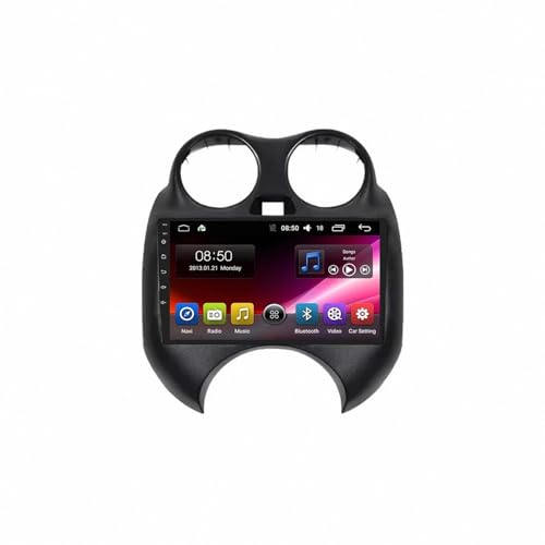 Radio de coche CarPlay con cámara trasera y pantalla táctil HD Bluetooth para Nissan Micra