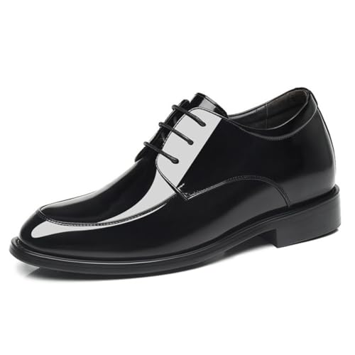 Mens Invisible Height Increasing Shoe Fashion Wedding Dress Shoes Leather Office Wedding Business Oxford for Gentlemen