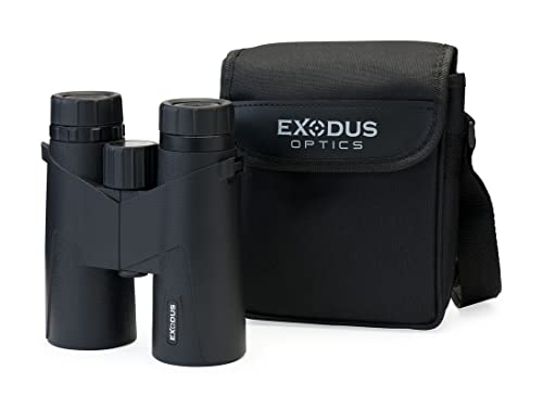Exodus Optics Commander Hd 10X42 Compact Binoculars For Adults - High Powered Waterproof Binoculars For Bird Watching, Hunting - Long Range Travel Binoculars For Stargazing With 10X Zoom #TOP3