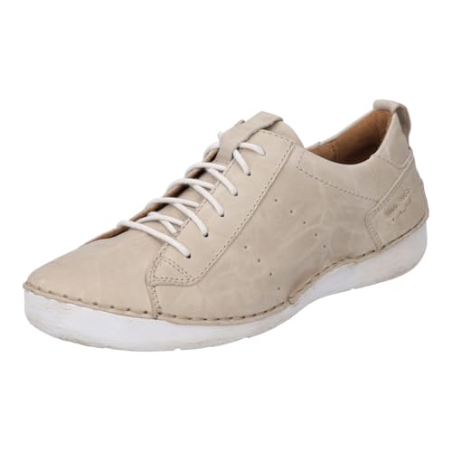 Image of Josef Seibel Fergey 56 Sneakers for Women - Full Grain Leather Construction - Padded Insole - Flexible Outsole Creme Capri EU 42 (US Women's 11) M