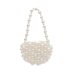 White Pearl Heart Shape Bag